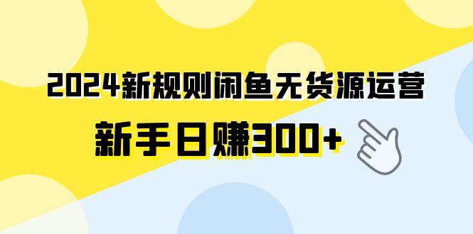 (9522期)2024新规则闲鱼无货源运营新手日赚300+-我爱自学网