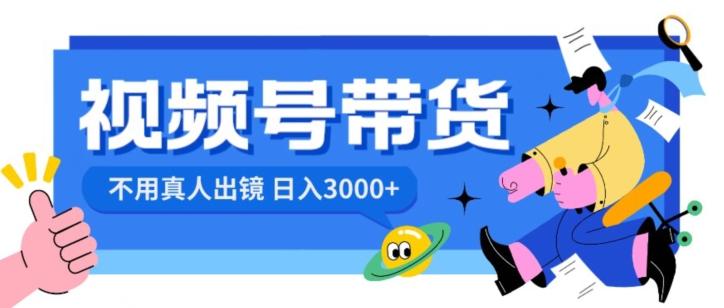 视频号带货，日入3000+，不用真人出镜-我爱自学网