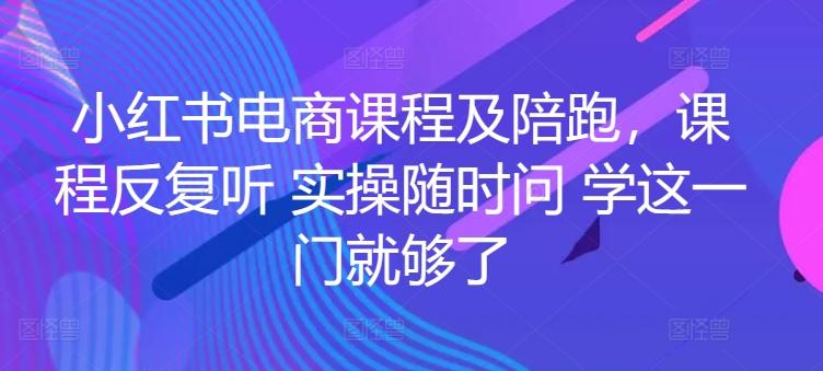 小红书电商课程及陪跑，课程反复听 实操随时问 学这一门就够了-我爱自学网