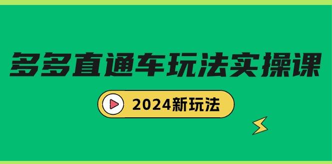 (9412期)多多直通车玩法实战课，2024新玩法(7节课)-我爱自学网