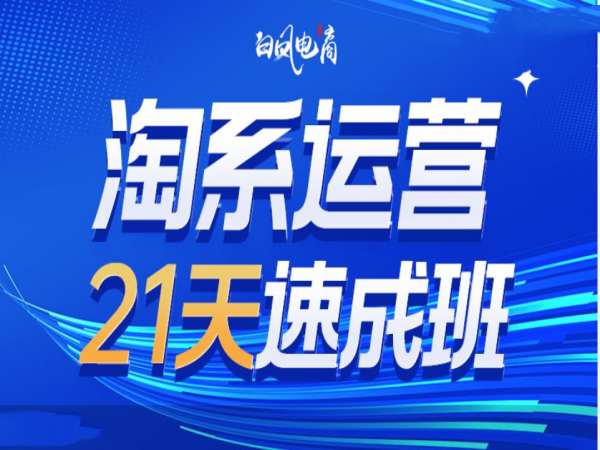 淘系运营21天速成班35期，年前最后一波和2025方向-我爱自学网