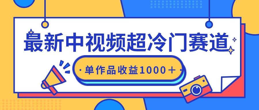 (9275期)最新中视频超冷门赛道，轻松过原创，单条视频收益1000＋-我爱自学网