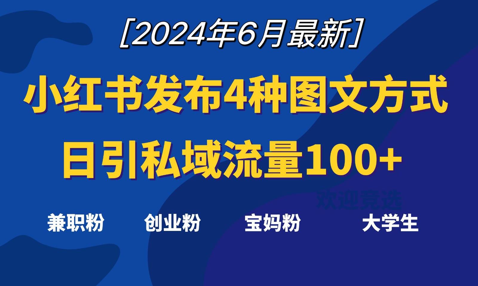 小红书发布这4种图文，就能日引私域流量100+-我爱自学网