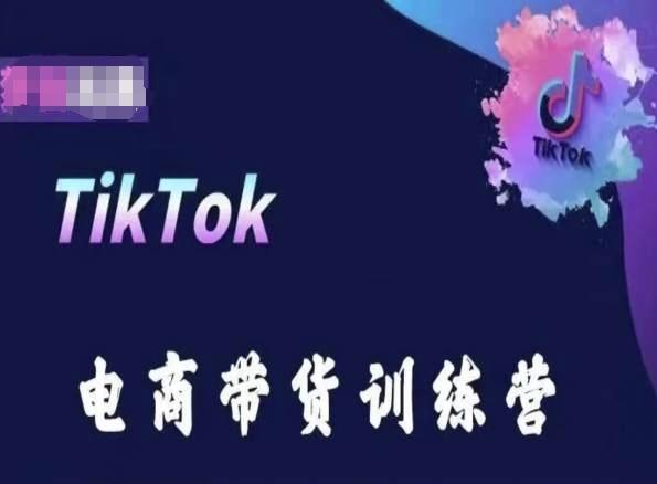 TikTok电商带货训练营，跟随时代潮流，跨境掘金-我爱自学网