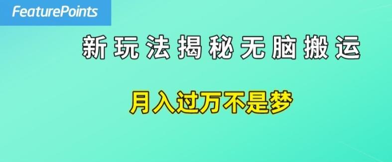 简单操作，每天50美元收入，搬运就是赚钱的秘诀【揭秘】-我爱自学网