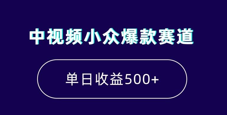 中视频小众爆款赛道，7天涨粉5万+，小白也能无脑操作，轻松月入上万【揭秘】-我爱自学网