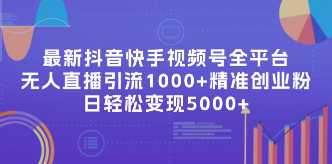 最新抖音快手视频号全平台无人直播引流1000+精准创业粉，日轻松变现5000+-我爱自学网