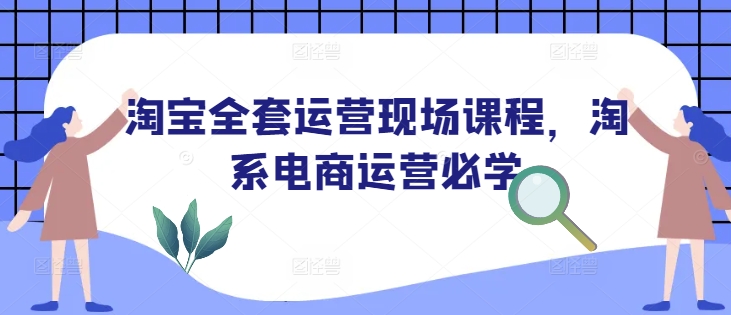 淘宝全套运营现场课程，淘系电商运营必学-我爱自学网