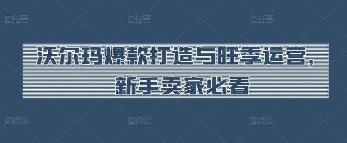 沃尔玛爆款打造与旺季运营，新手卖家必看-我爱自学网