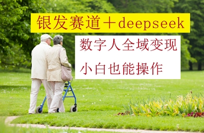 银发赛道+deepseek数字人全域变现，小白也能操作-我爱自学网