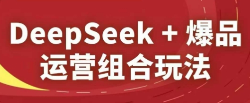 DeepSeek+爆品运营组合玩法，2025淘系精品课-我爱自学网