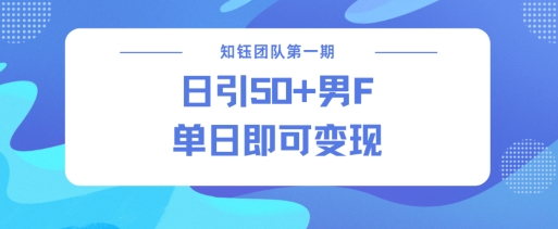 男粉引流新方法不违规，当日即可变现-我爱自学网