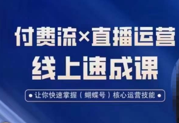 视频号付费流实操课程，付费流✖️直播运营速成课，让你快速掌握视频号核心运营技能-我爱自学网
