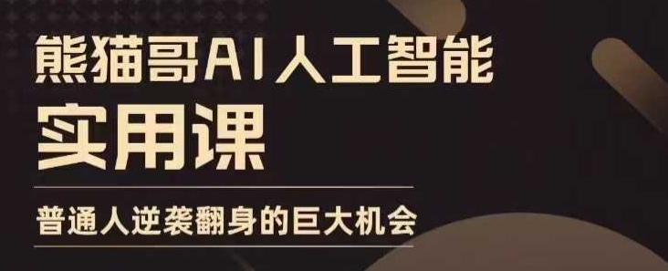AI人工智能实用课，实在实用实战，普通人逆袭翻身的巨大机会-我爱自学网