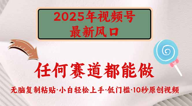 2025年视频号新风口，低门槛只需要无脑执行-我爱自学网