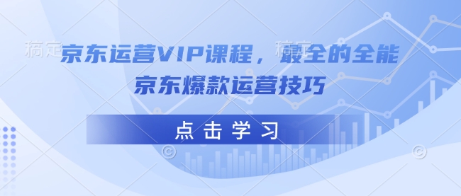 京东运营VIP课程，最全的全能京东爆款运营技巧-我爱自学网