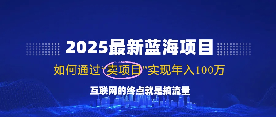 2025最新蓝海项目，零门槛轻松复制，月入10万+，新手也能操作！-我爱自学网