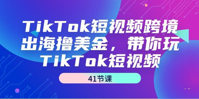 TikTok短视频跨境出海撸美金，带你玩TikTok短视频(41节课)-我爱自学网