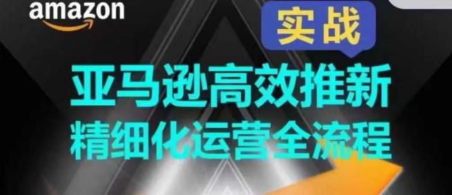 亚马逊高效推新精细化运营全流程，全方位、快速拉升产品排名和销量!-我爱自学网