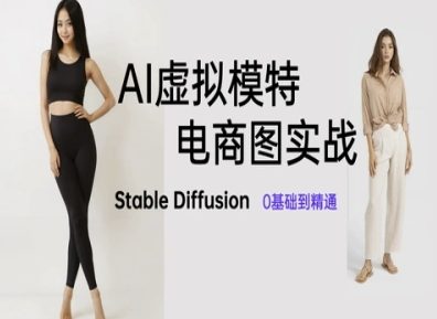 AI虚拟模特电商图实战，AI绘画Stable Diffusion 0基础到精通-我爱自学网