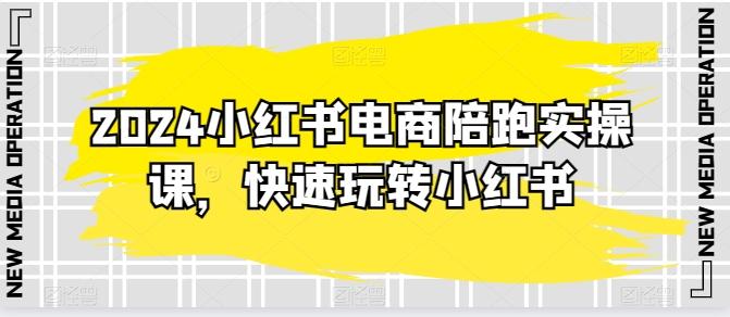 2024小红书电商陪跑实操课，快速玩转小红书，超过20节精细化课程-我爱自学网