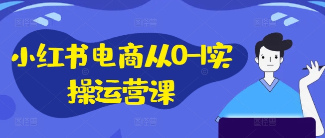 小红书电商从0-1实操运营课，小红书手机实操小红书/IP和私域课/小红书电商电脑实操板块等-我爱自学网